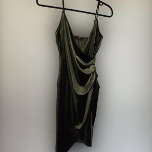 Windsor Velvet Green Dress